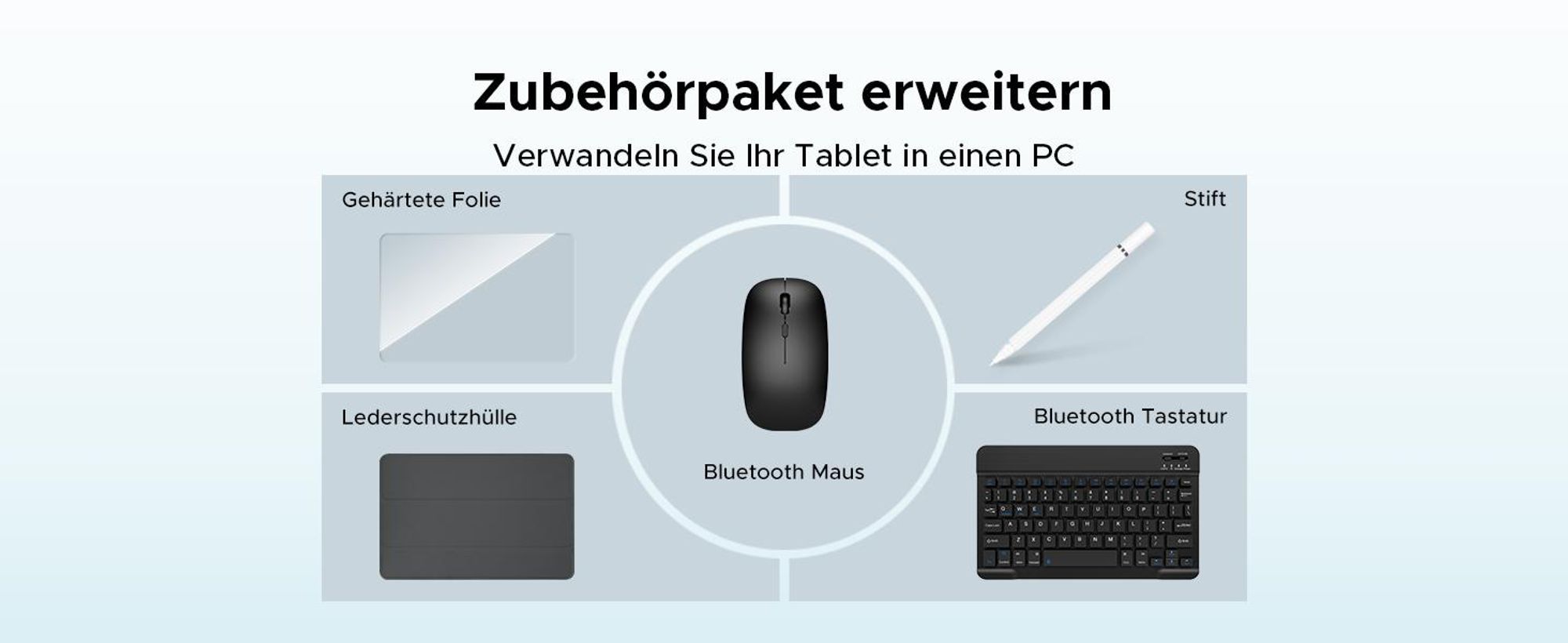 DOOGEE Tab E3+ Android 15, 12 Zoll, 32(8+24)GB+256GB(bis 2TB erweiterbar), 4G LTE, 90Hz,8800mAh/18W,Tastatur-Set
