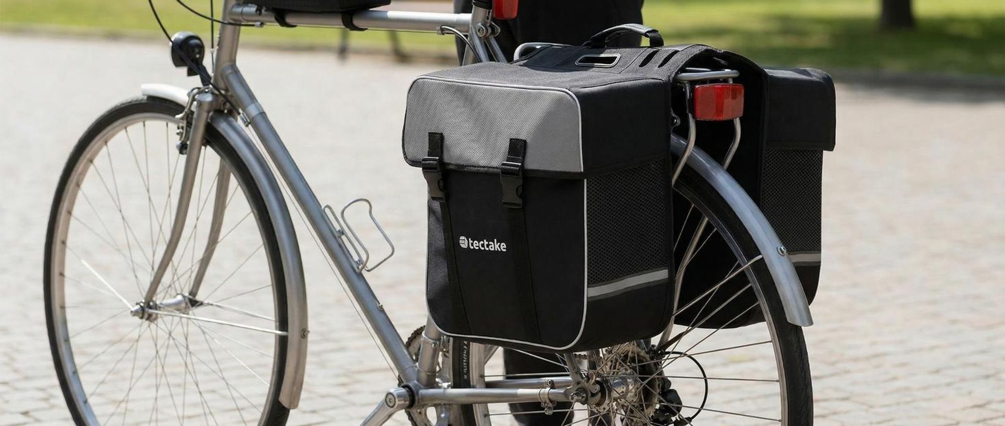 Set Fahrradtasche Georg und Fahrradrahmentasche große Fahrradtasche mit 2 Fächern wasserabweisend und robust