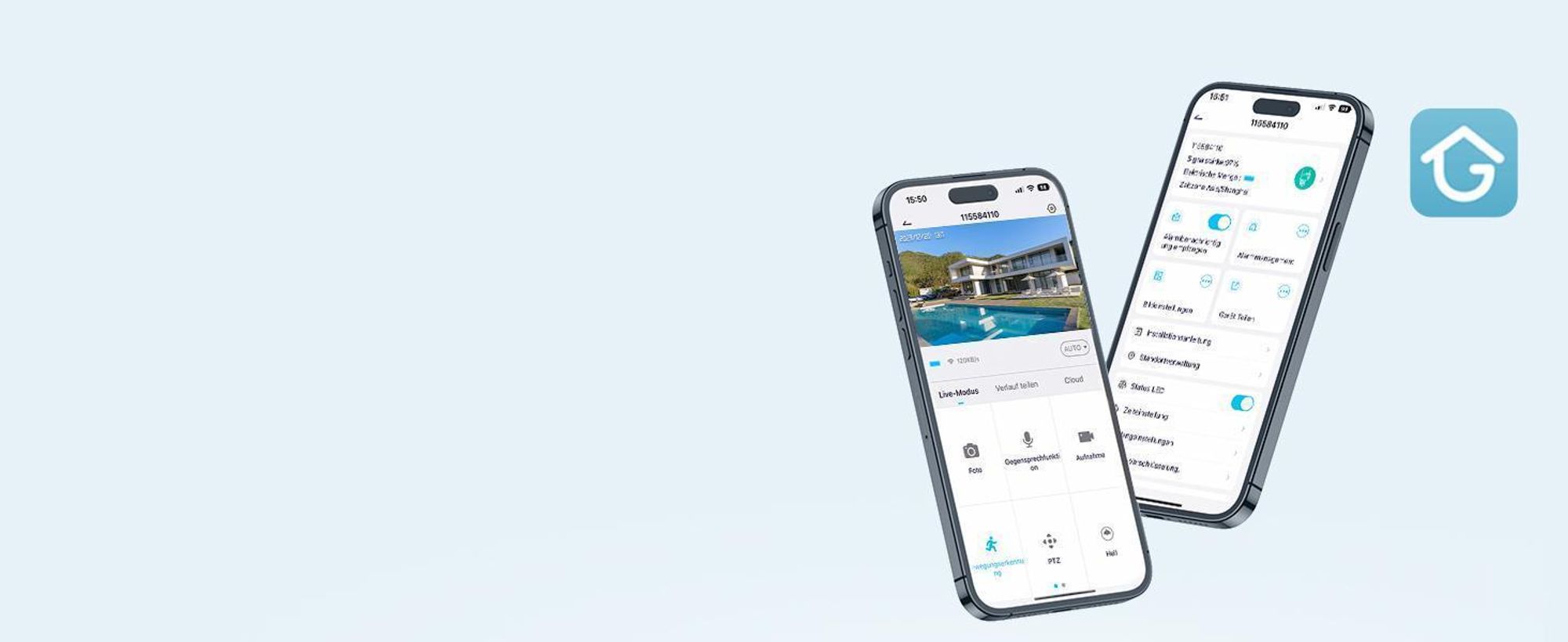 3 Stück 2K 3MP Überwachungskamera Aussen Solar 360° PTZ Kamera Aussen Akku 2.4GHz Kabellos mit PIR Bewegungsmelder Farb-Nachtsicht 2-Wege-Audio