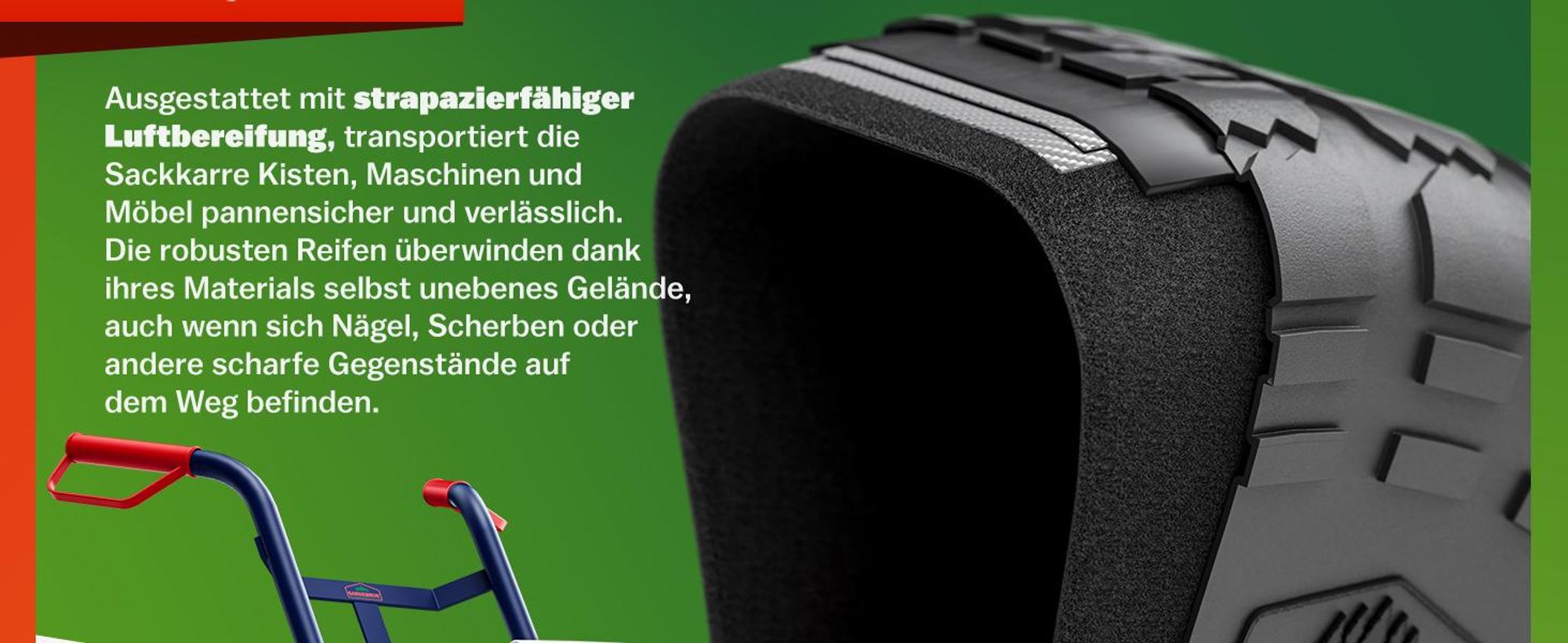 GARDEBRUK Sackkarre Klappbar 200kg blau
