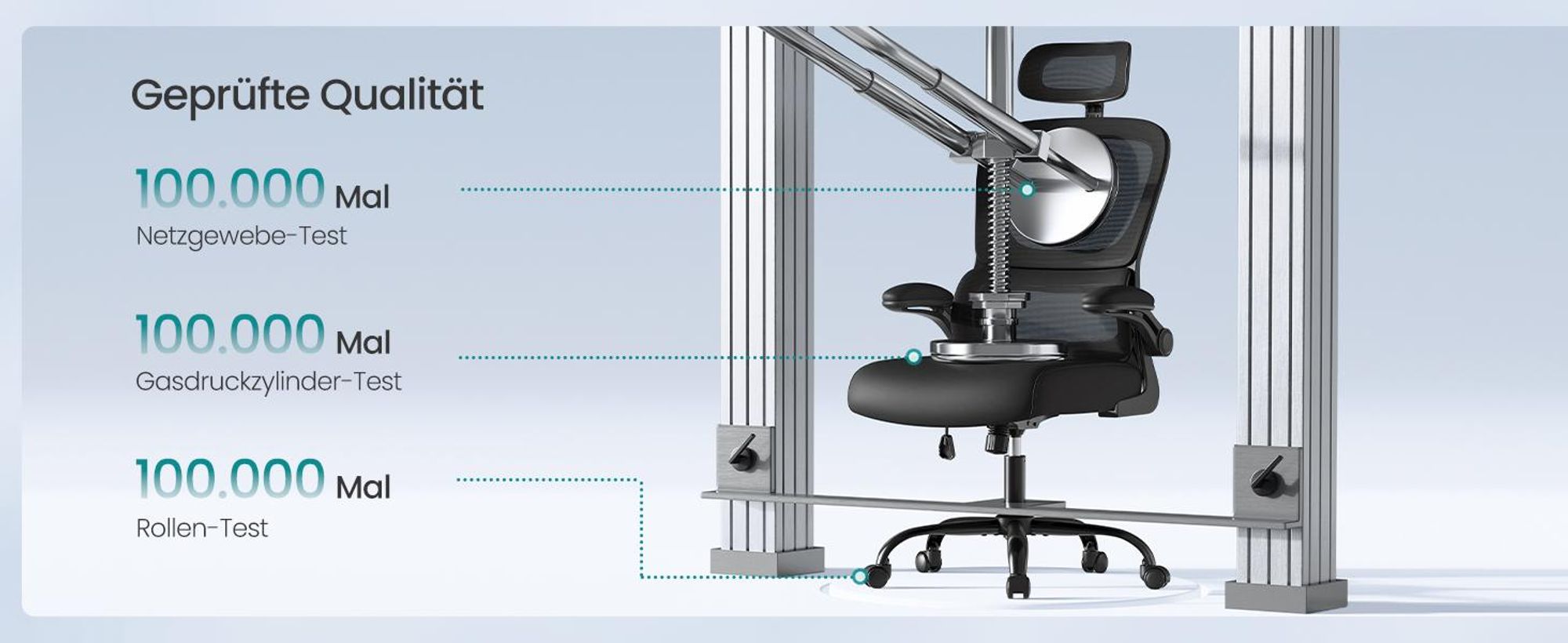 Bürostuhl, Netzstuhl, ergonomisches Design, mit Premium-Netzgewebe, Wippfunktion
