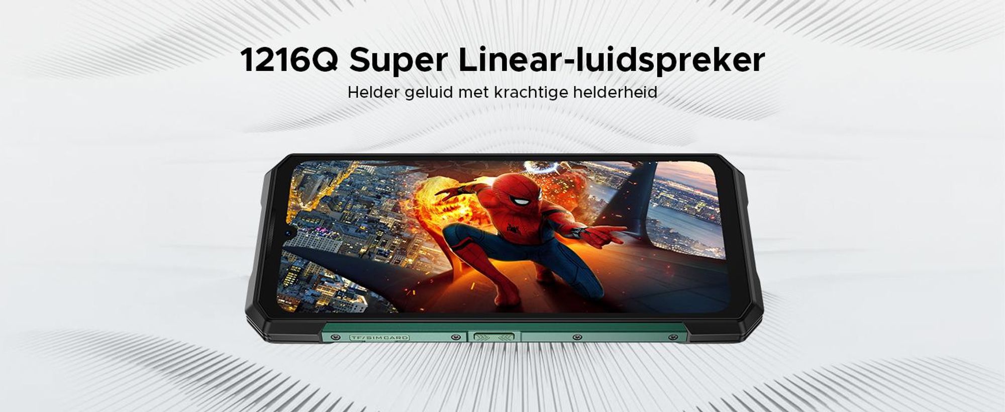 DOOGEE S200 Ultra robuuste smartphone, 5G, IP68/IP69K, 6,72" 120Hz, 1,32" AMOLED-scherm, 11000mAh batterij, 66W opladen, 48GB+1TB opslag, 100MP camera