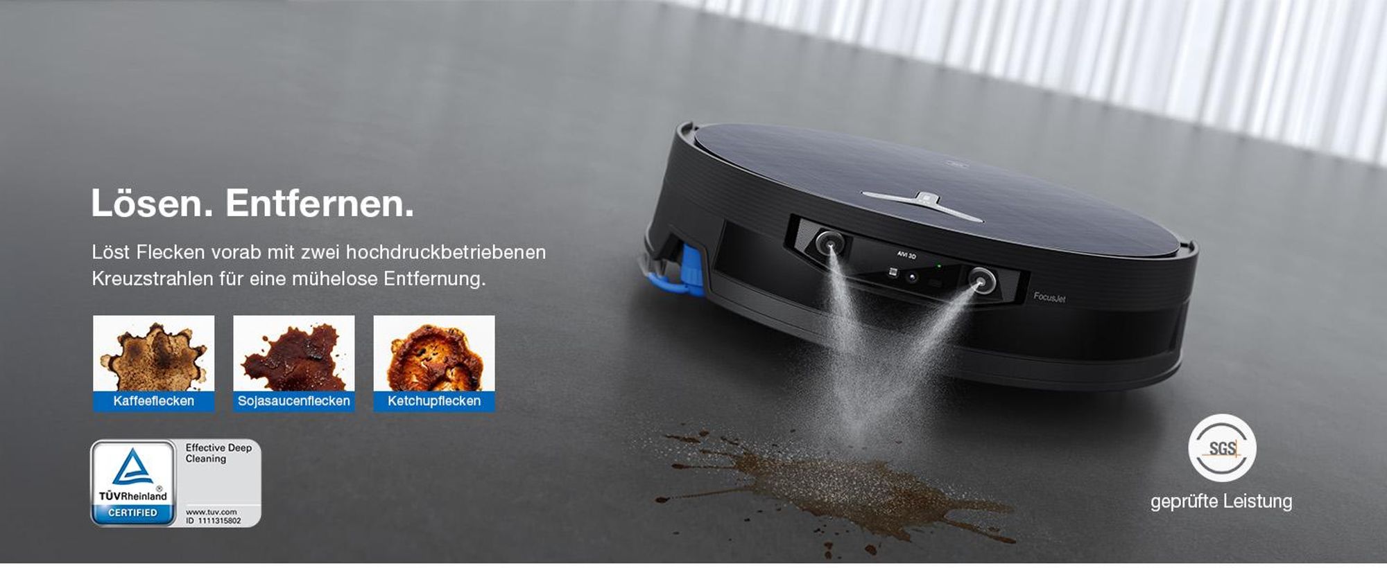 ECOVACS DEEBOT X12 OMNICYCLONE Staubsauger Roboter mit 2pcs Free Originale Reinigungslösung, Blast & 22.000 Pa, PureCyclone 2.0 Auto-Entleerung