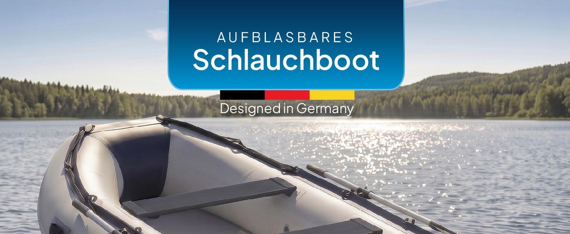 ArtSport Schlauchboot 3,20 m für 4 Personen mit 2 Sitzbänke & Aluboden – Paddelboot mit Paddel, Pumpe, Tasche & Reparaturset – Angelboot aufblasbar