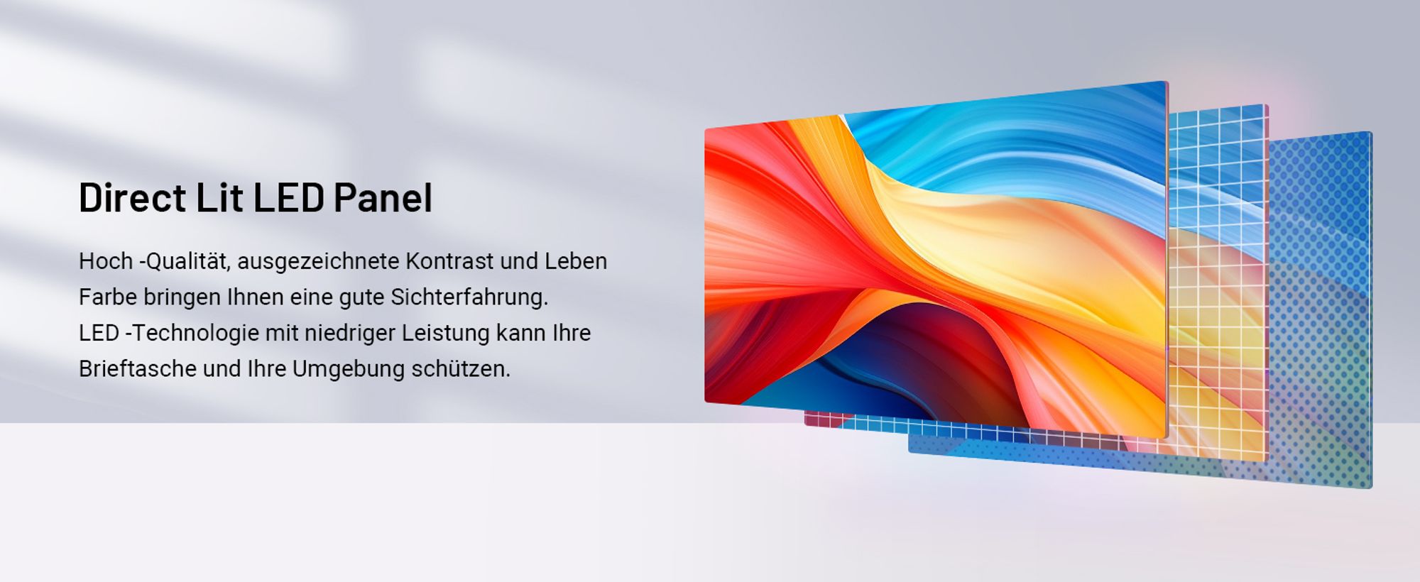 TuTu Standard TV - LED HD - 32 Zoll/82 cm - Randlos Design - Mittelfuß - Tripple Tuner DVB-T/T2/S/S2/C - HDMI x3, USB x2, CI+ - Montiert in Eindhoven - TUB32HN1NC
