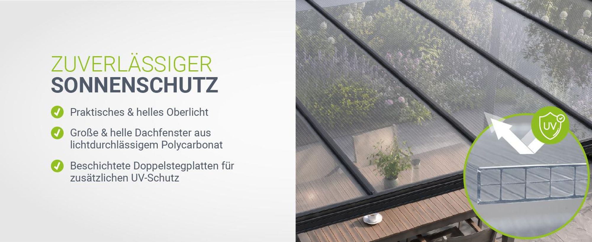 Juskys Carport mit Flachdach 5x3 m - Überdachung aus Aluminium mit Doppelstegplatten - Unterstand für Autos - freistehende Montage - Dunkelgrau