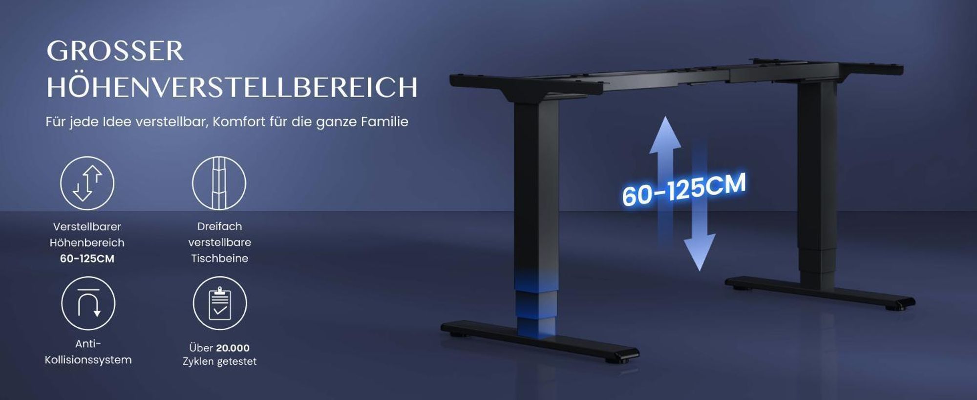 FLEXISPOT E5 Plus Höhenverstellbarer Schreibtisch 160x80cm, Doppelmotor, 25MM EINTEILIGE TISCHPLATTE, USB-Anschluss, 120KG Tragkraft, Ahorn