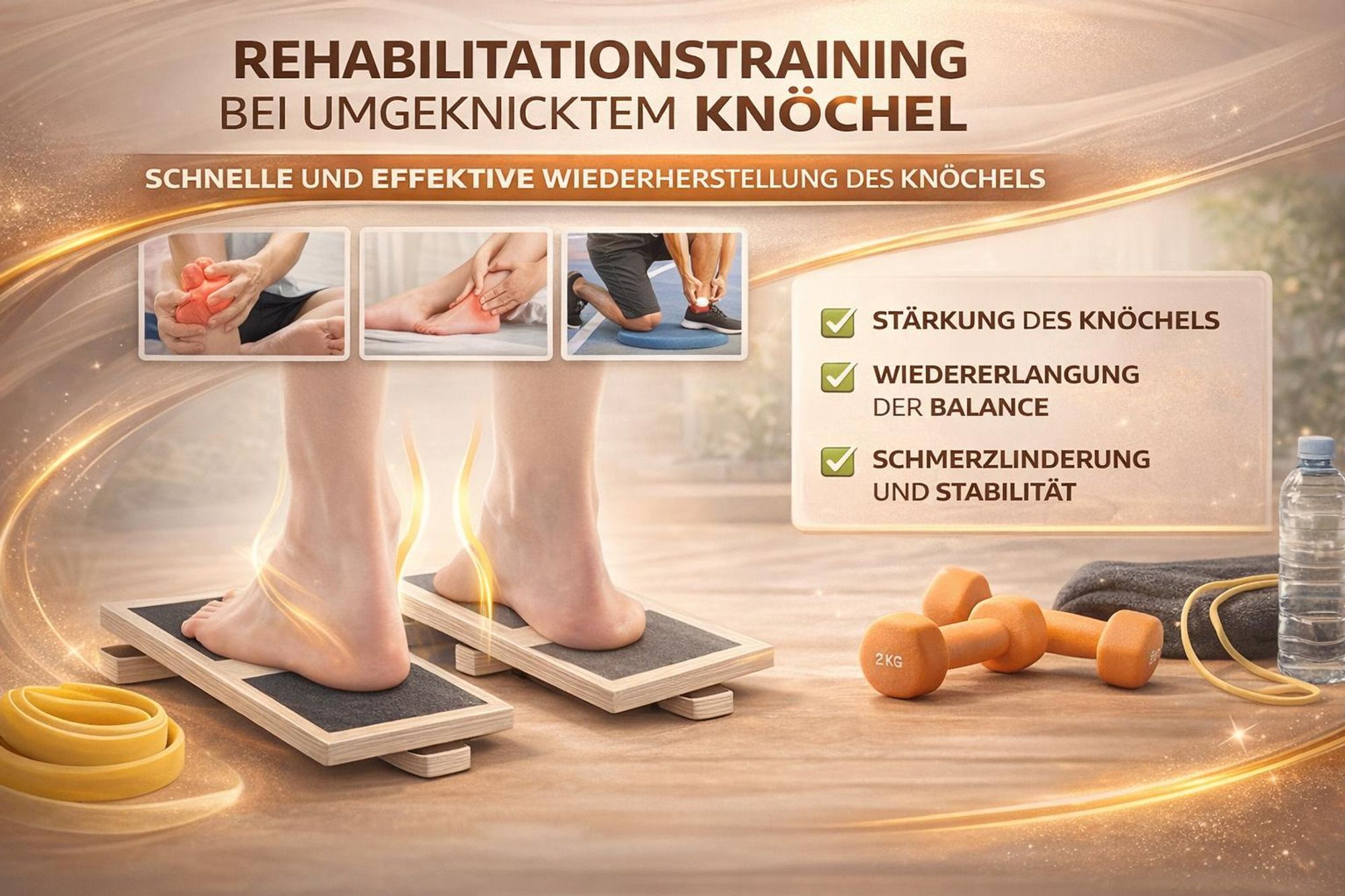 Balance Board Holz Balancegerät l Wackelbrett Training Gleichgewicht Koordination Fitness Sportgerät Haltungskorrektur Core Training