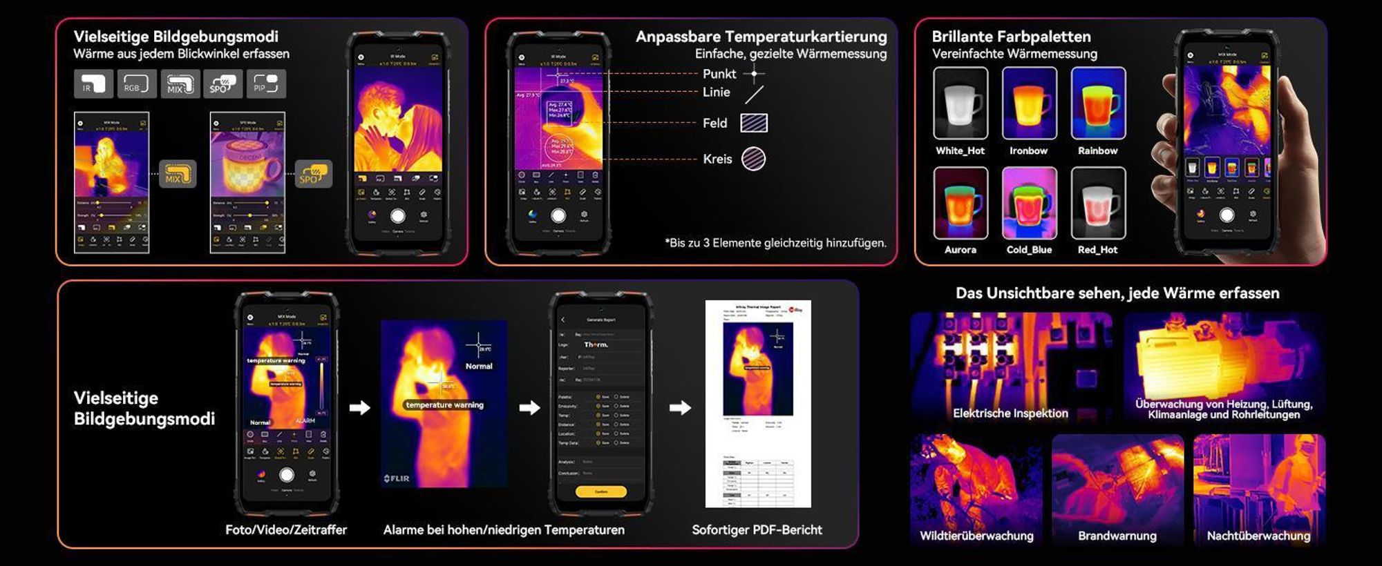 Blackview ROCK 3 Outdoor handy Ohne Vertrag incl W60, 32+256GB, Android 16, 108MP, 6.78", 120Hz, 10000mAh,kabelloses Laden,Thermal Imaging, IP68/IP69K