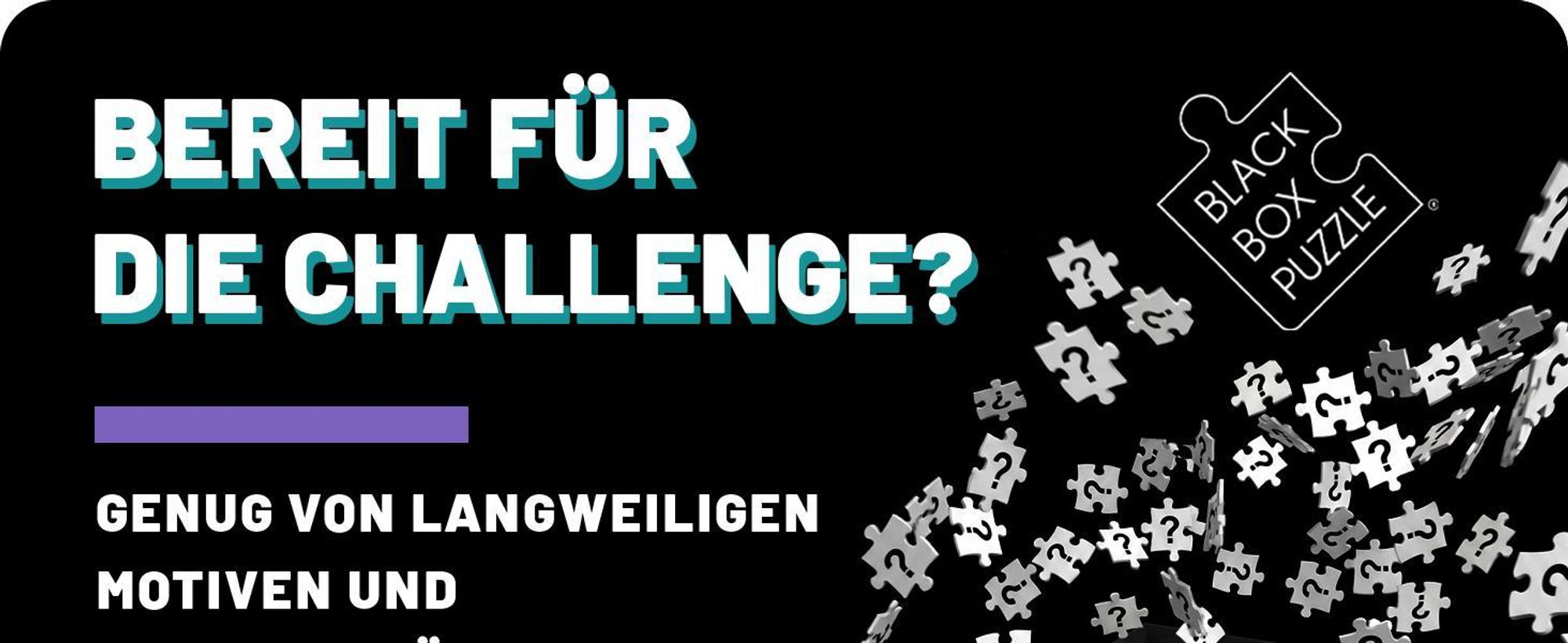 BLACK BOX Puzzle 1000 Teile, Blackbox Puzzel mit Überraschungs-Motiv ohne Vorlage, Impossible Puzzle schwer für Erwachsene und Kinder ab 14 Jahren