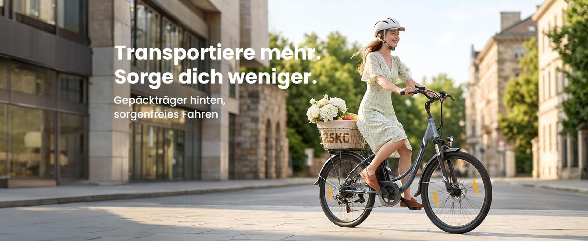 Touroll B1 E-Bike 250W, 90 km Reichweite, Shimano 7-Gang, 100 mm Federgabel, 25 km/h, Tiefeinsteiger