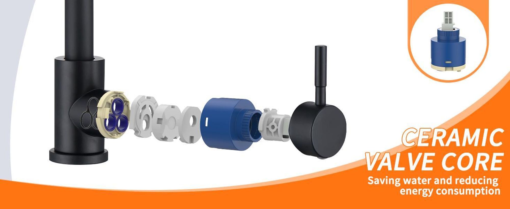 Wasserhahn Küche,Hochdruck Küchenarmatur,Edelstahl Spültischarmatur 360° Schwenkbare,Mischbatterie Armatur,Schwarz Küchenarmaturen，Kitchen Tap