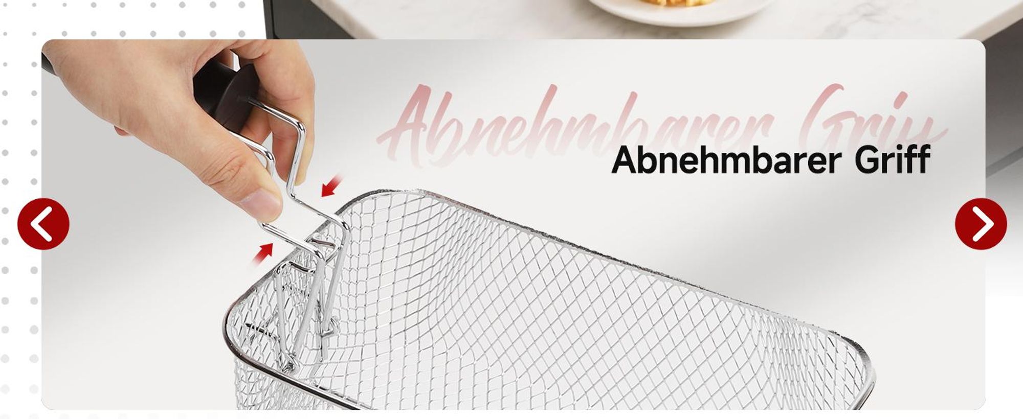 Aigostar - 6L Doppel-Fritteuse mit 2 Körben, Öl-Fritteuse mit Kaltzonenfunktion, 3600 W, Sichtfenster, Regelbarer Heizstufe bis 190°C