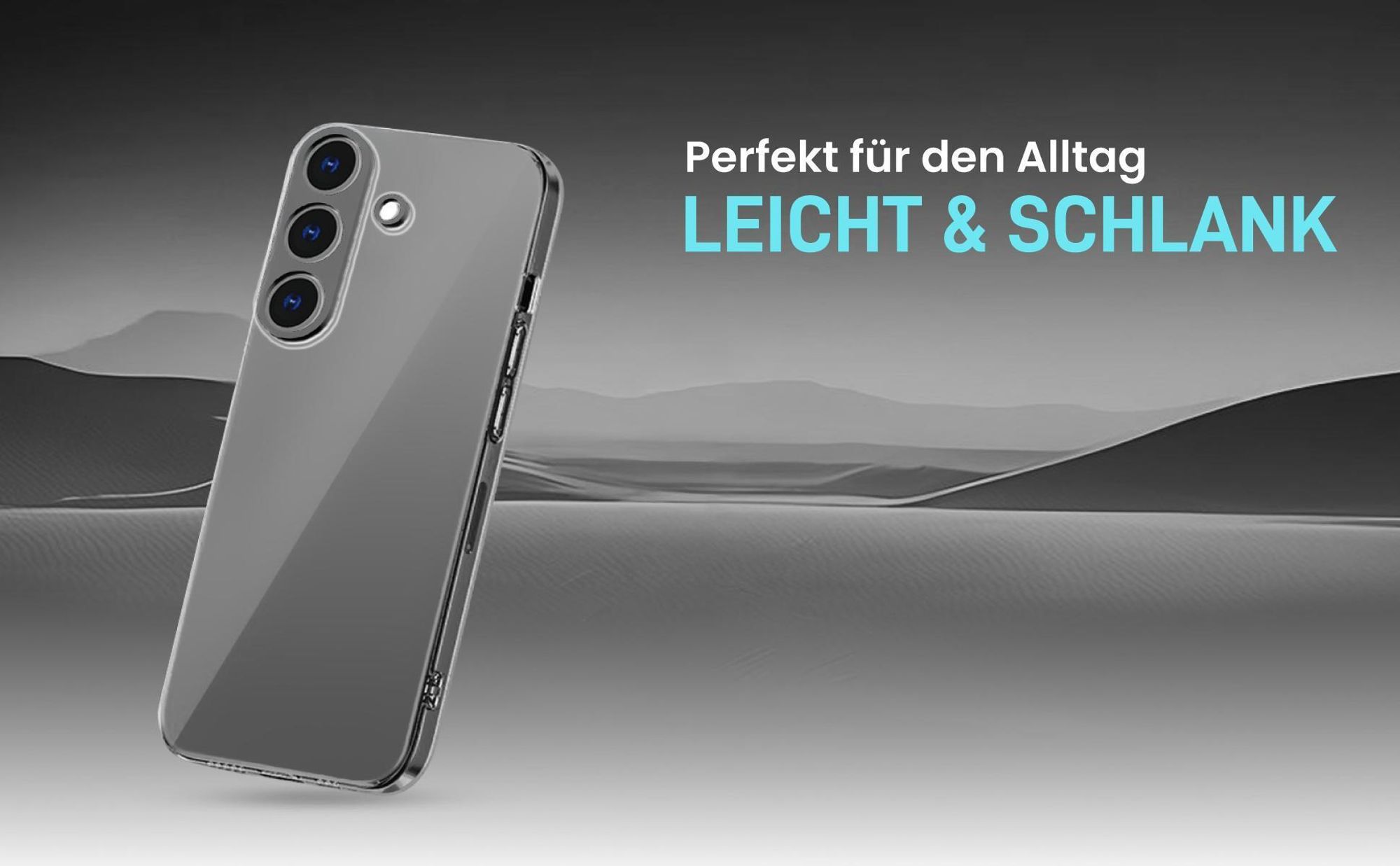 Hochtransparente Hülle für einen schlichten Look kompatibel mit Samsung Galaxy S23 FE