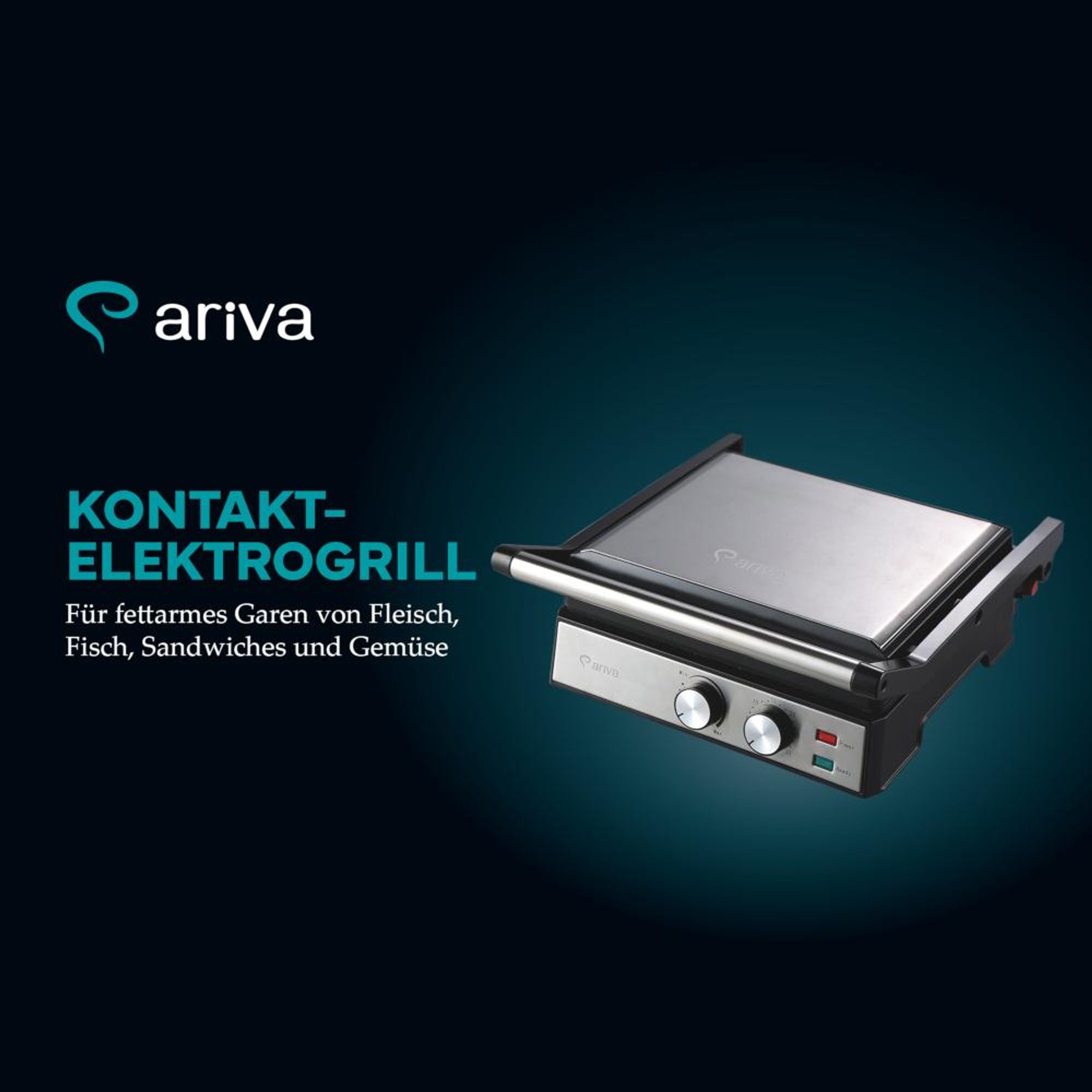ARIVA Kontaktgrill in einer modernen Küche.