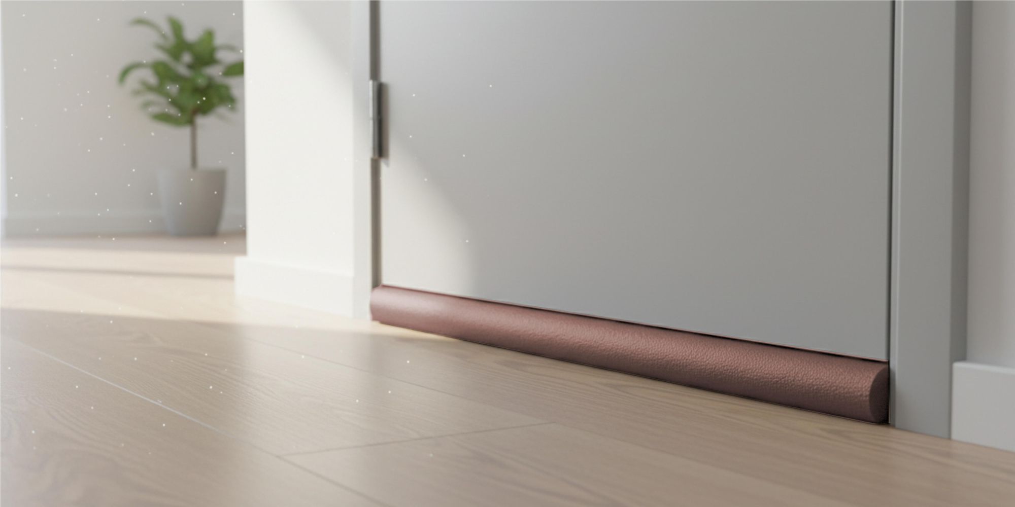 Türdichtung 90cm Braun, Zugluftstopper für Tür & Fenster, Schallschutz & Insektenschutz, Schaumstoff Dichtung zuschneidbar, EVI HOME Dual Brown