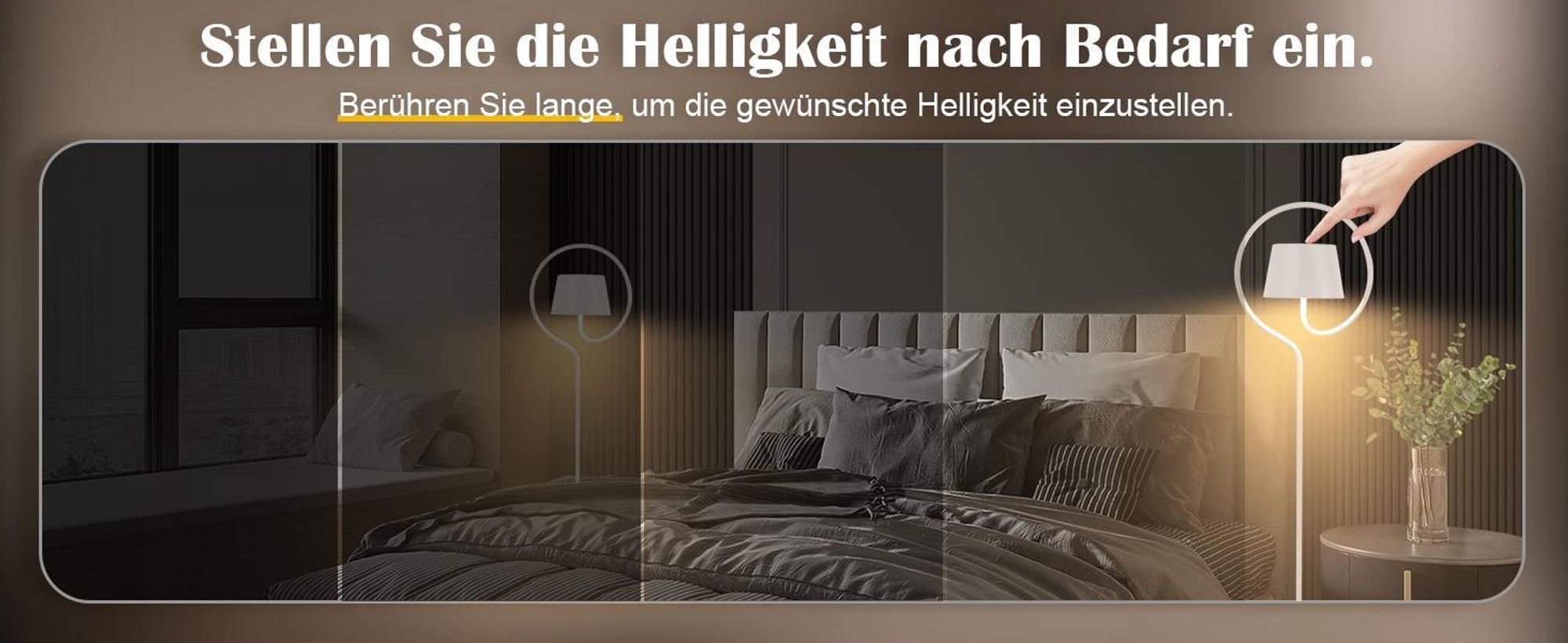 ZMH Outdoor Solar Stehlampe Dimmbar 120cm: LED Stehleuchte Wohnzimmer mit USB-C Aufladbar Akku Weiß Kabellose Standleuchte 3000K-6500K Höhenverstellbar für Schlafzimmer Büro Garten Terrassen