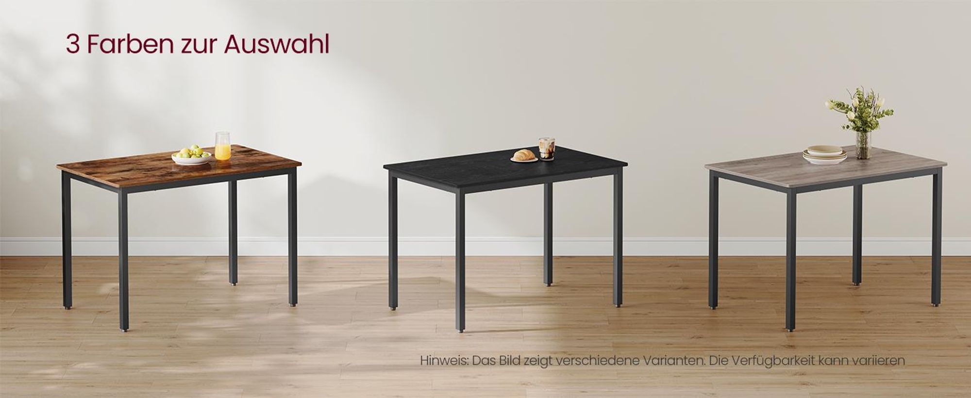 VASAGLE Esstisch, Küchentisch, 70 x 110 x 75 cm, Esszimmertisch