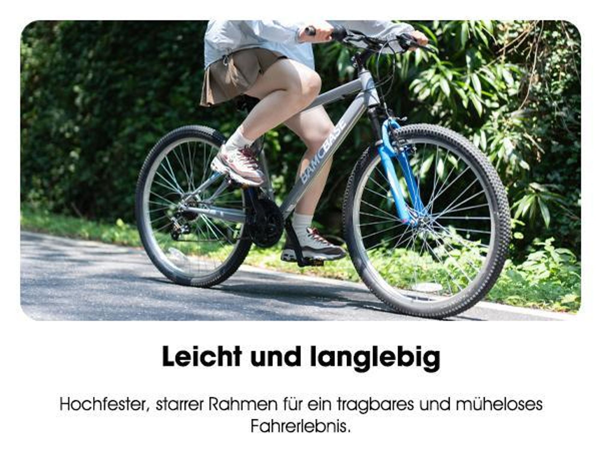 HILAND Mountainbike 26 Zoll Herren Studenten fahrräder, Gelände Pendlerfahrräder Mit 18 Gang, Doppel-V-Bremsen, stoßdämpfender Federgabel, Blau