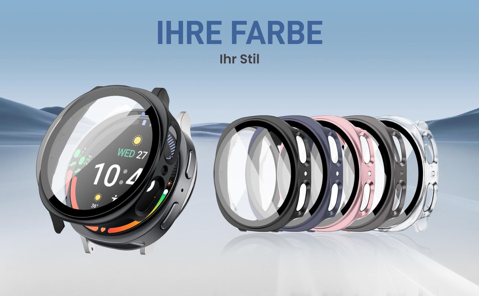 Cover Front Back für Samsung Galaxy Watch8 44 mm in verschiedenen Farben