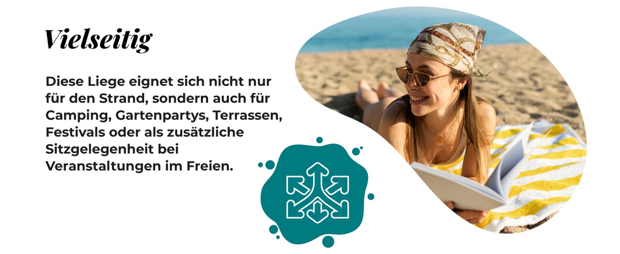FEBE Sonnenliege Strandliege Liegestuhl Garteliege