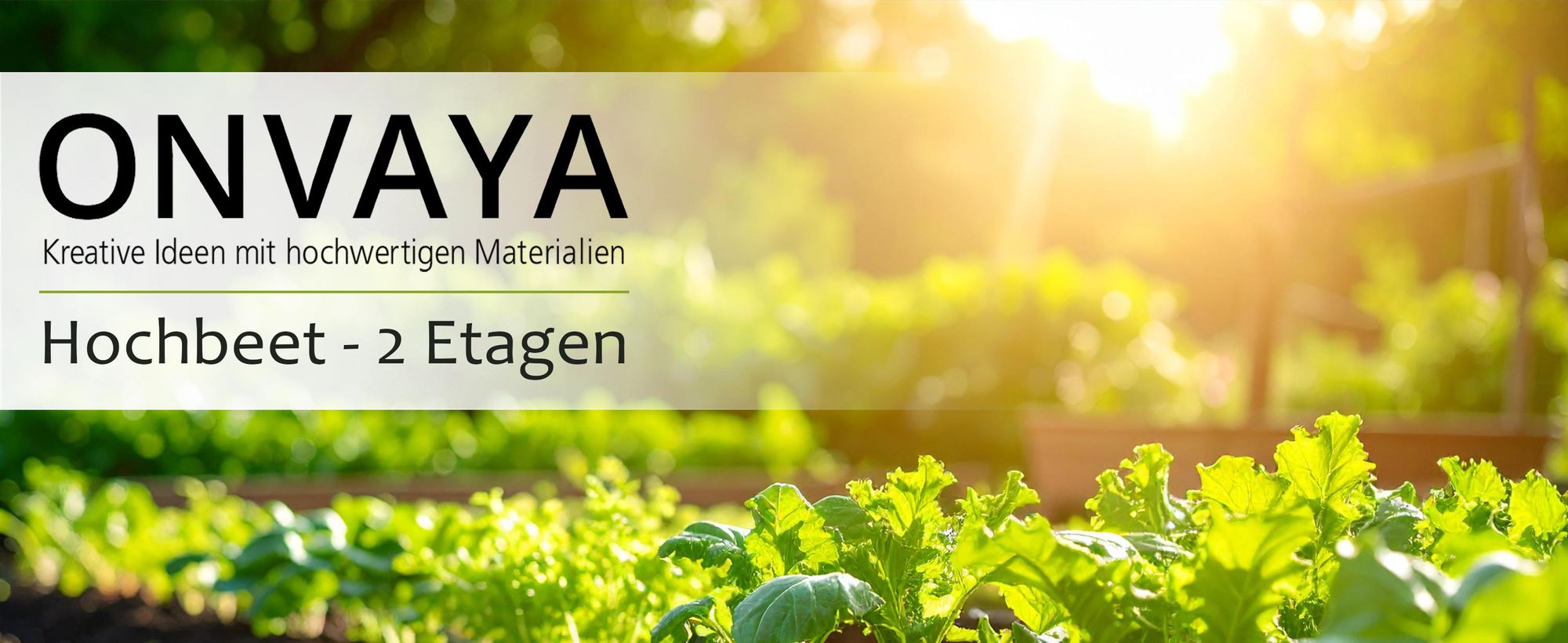 ONVAYA® Hochbeet mit Rollen für den Balkon ǀ 2 Etagen ǀ Innen- und Außentopf ǀ mit Wasserstandsanzeiger & Selbstbewässerungssystem
