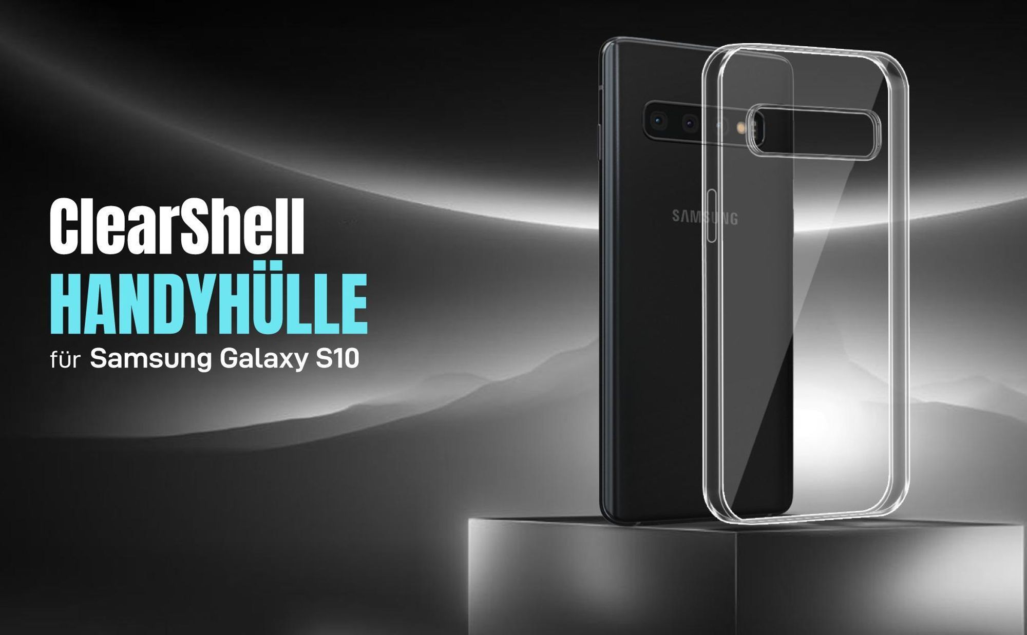 Transparente TPU Handyhülle mit optimiertem Schutz für Samsung Galaxy S10