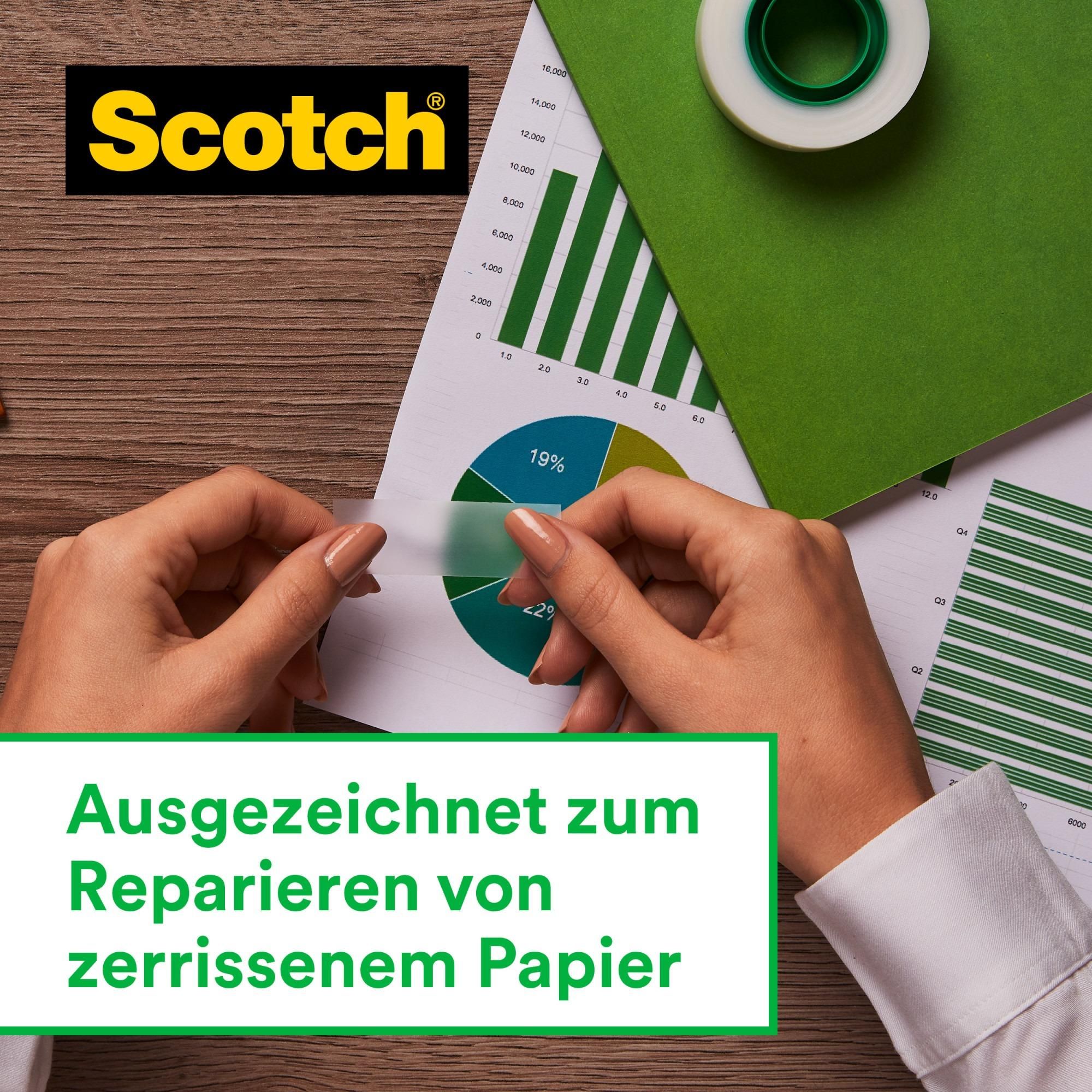 Scotch™ Tischabroller im Hunde-Design + Scotch® Magic™ Klebeband, 19mm x 8,89m