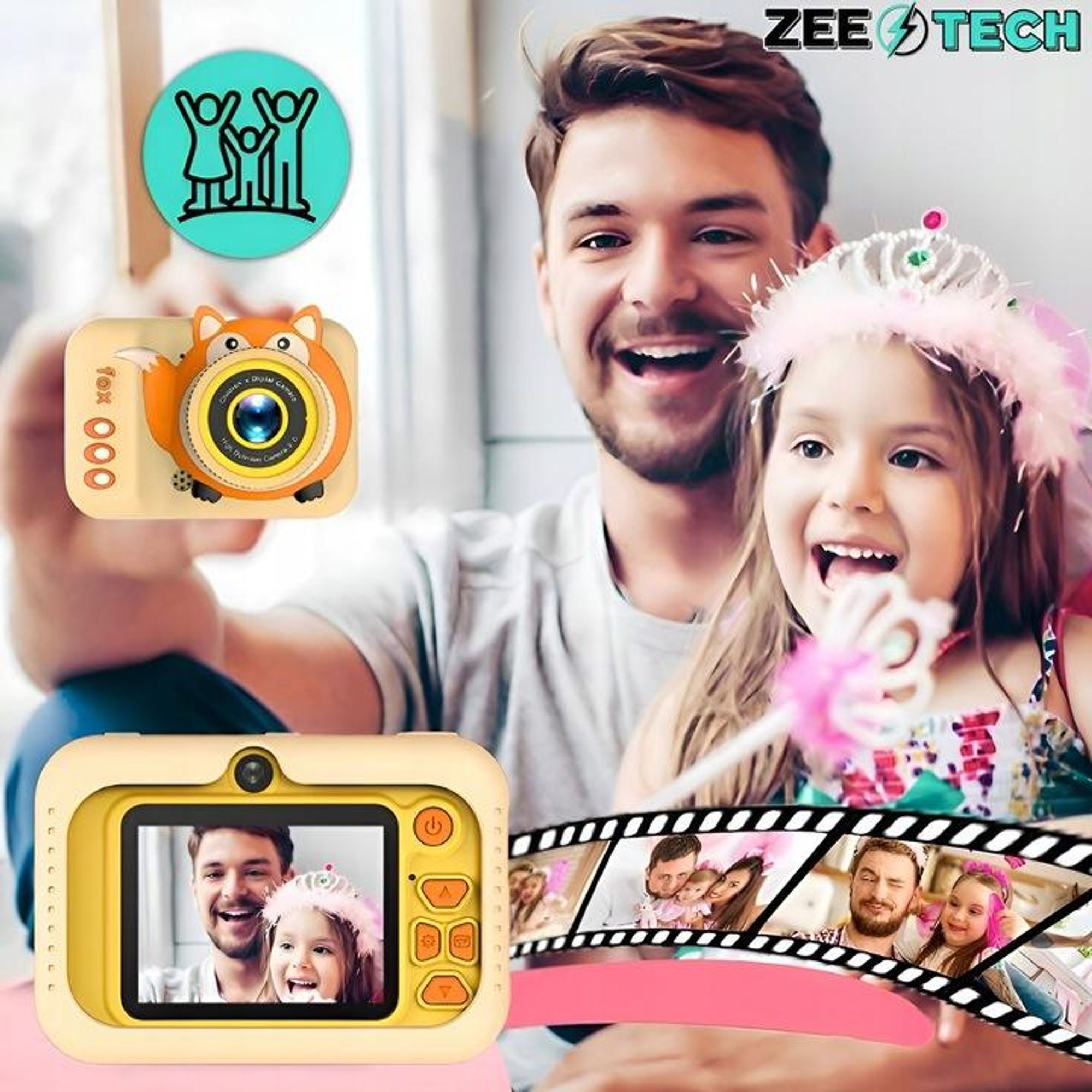 Digitale Kinderkamera 40Mp Spielkamera Mit Spielen + 32Gb Karte