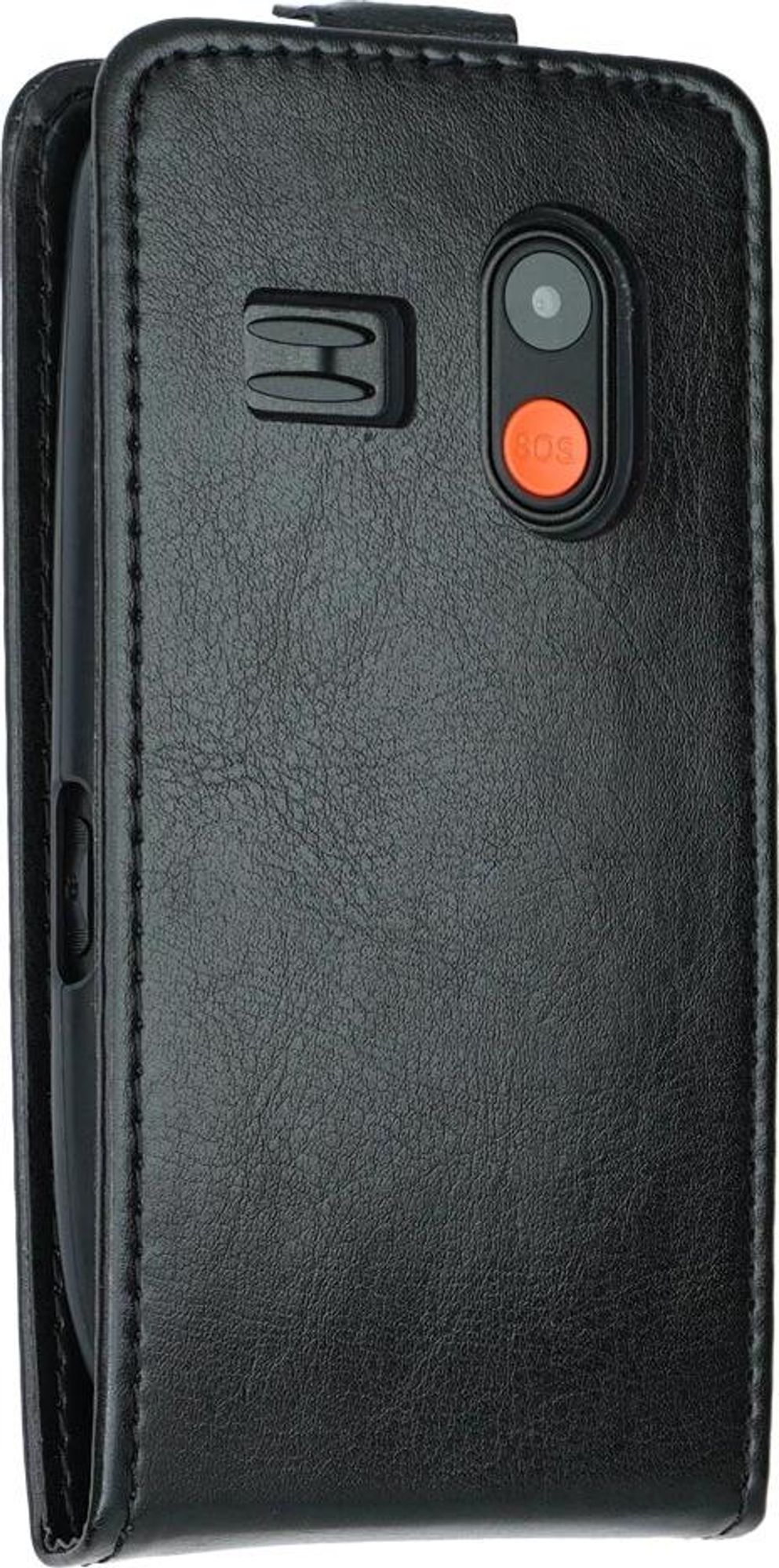 caseroxx Schutz Tasche Hülle Flip Cover kompatibel mit Gigaset GL395, Smartphone Tasche Flip Cover in schwarz Bild 3