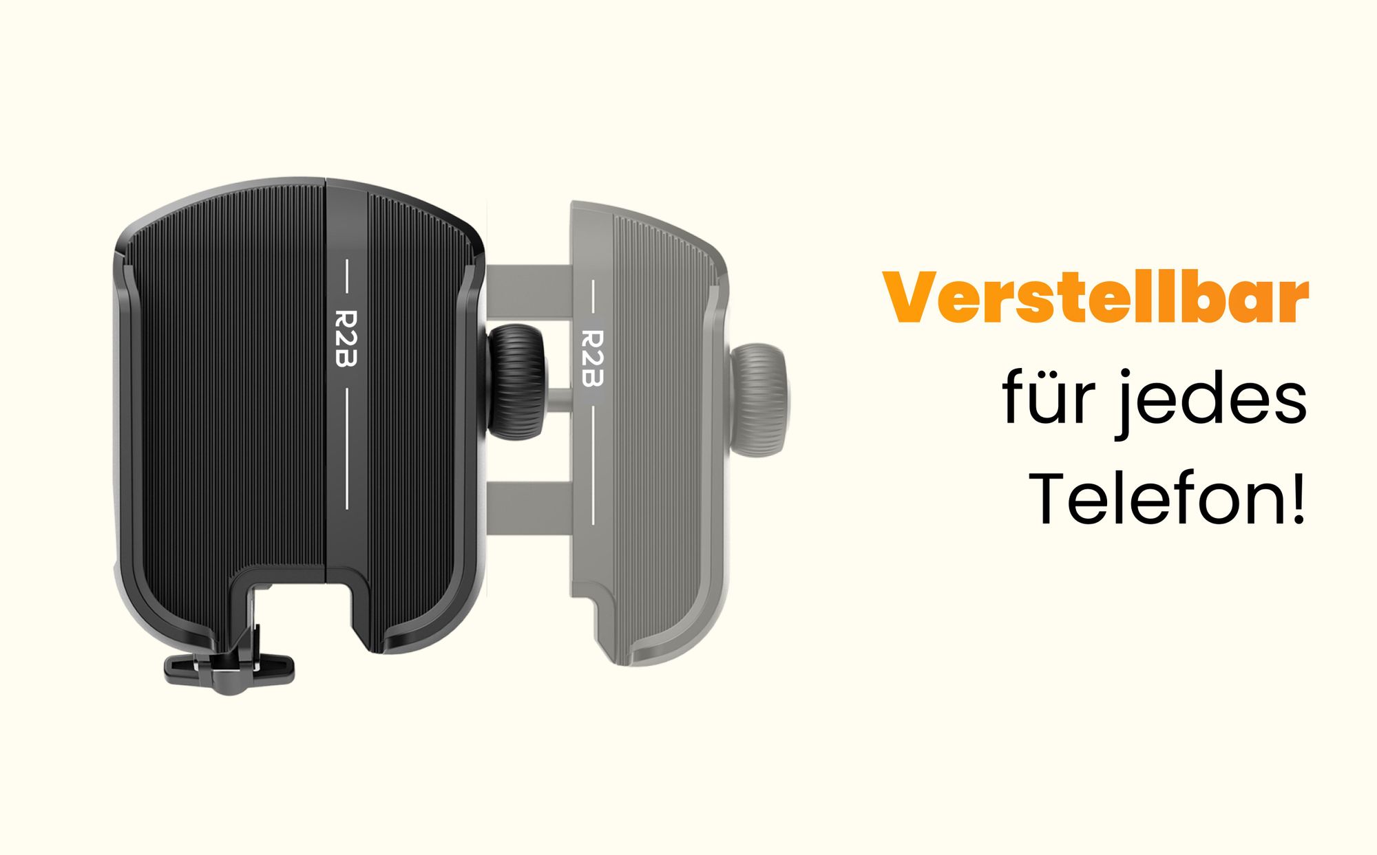 R2B Handyhalterung Fahrrad, Motorrad und Roller - Handyhalter Fahrrad - Fahrrad Handyhalter - Smartphone Halter Fahrrad - Zubehör, Handyhalter Fahrrad