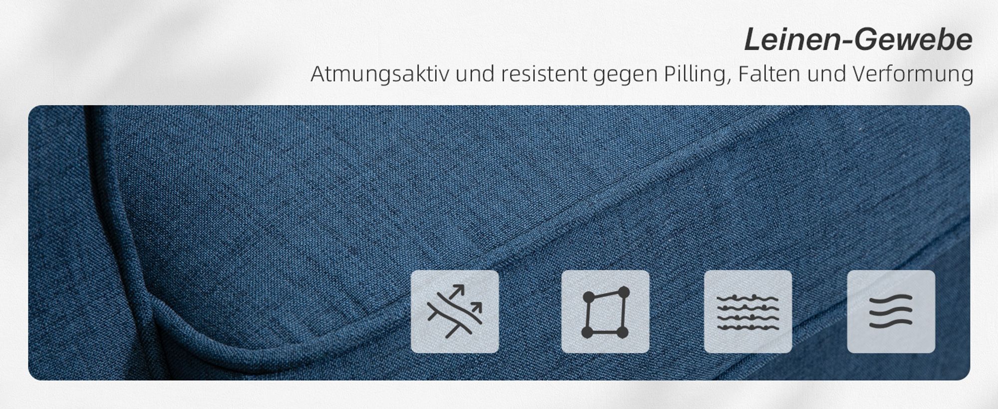 HOMCOM Ohrensessel Gepolstert Sessel mit Tufting, hoher Rückenlehne, Blau