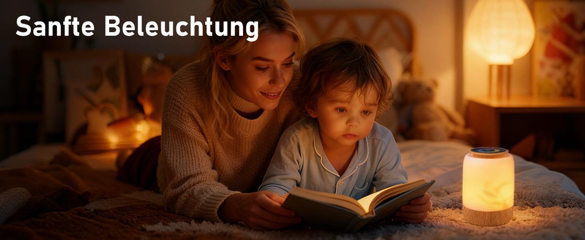 Nachtlichter, Nachttischlampe, Nachtlicht, Touch-Bedienung, dimmbar, 7 Farben, 4 Modi, USB-aufladbar, Timer, Countdown-Funktion, LED-Tischleuchte