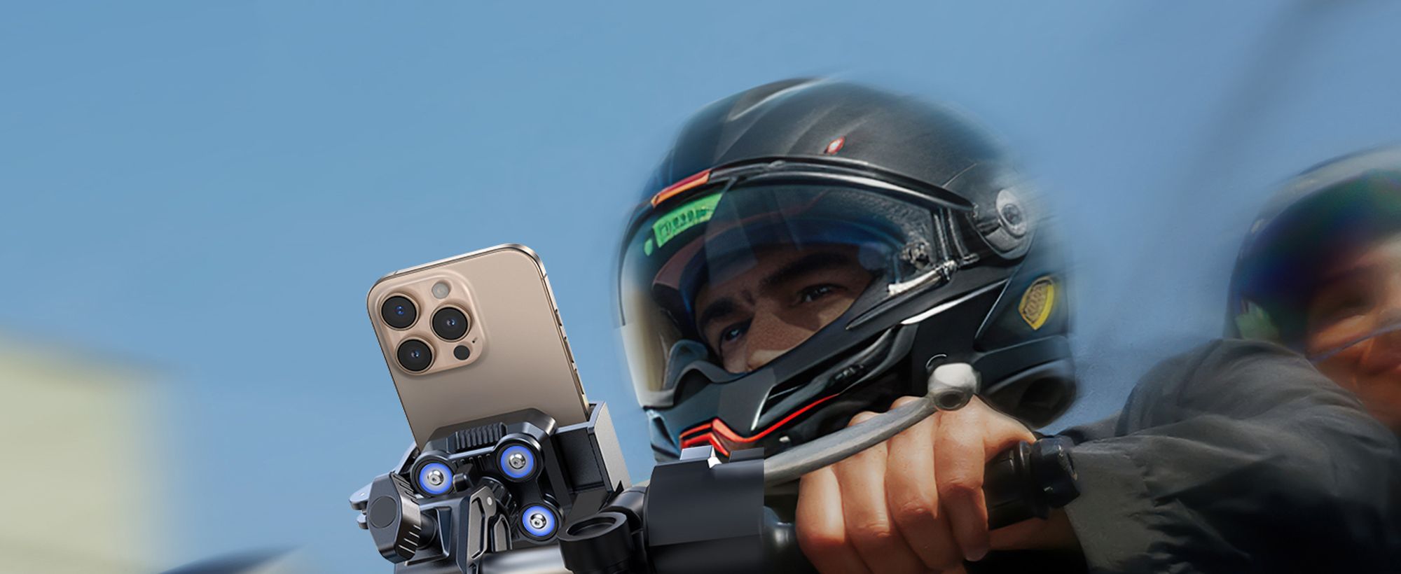 Handyhalterung Fahrrad & Motorrad – [Upgrade 4-Punkt Vibrationsgedämpft] Smartphone Halterung Fahrradlenker, Handyhalterung Motorrad Anti-Vibration