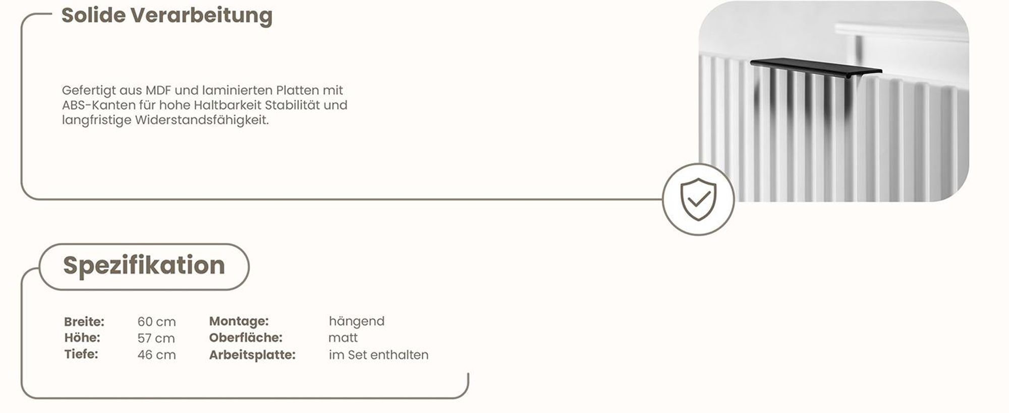 RODAN, Badmöbel, Badschrank, Badezimmermöbel, Badezimmer, MODERN, Waschbeckenunterschrank