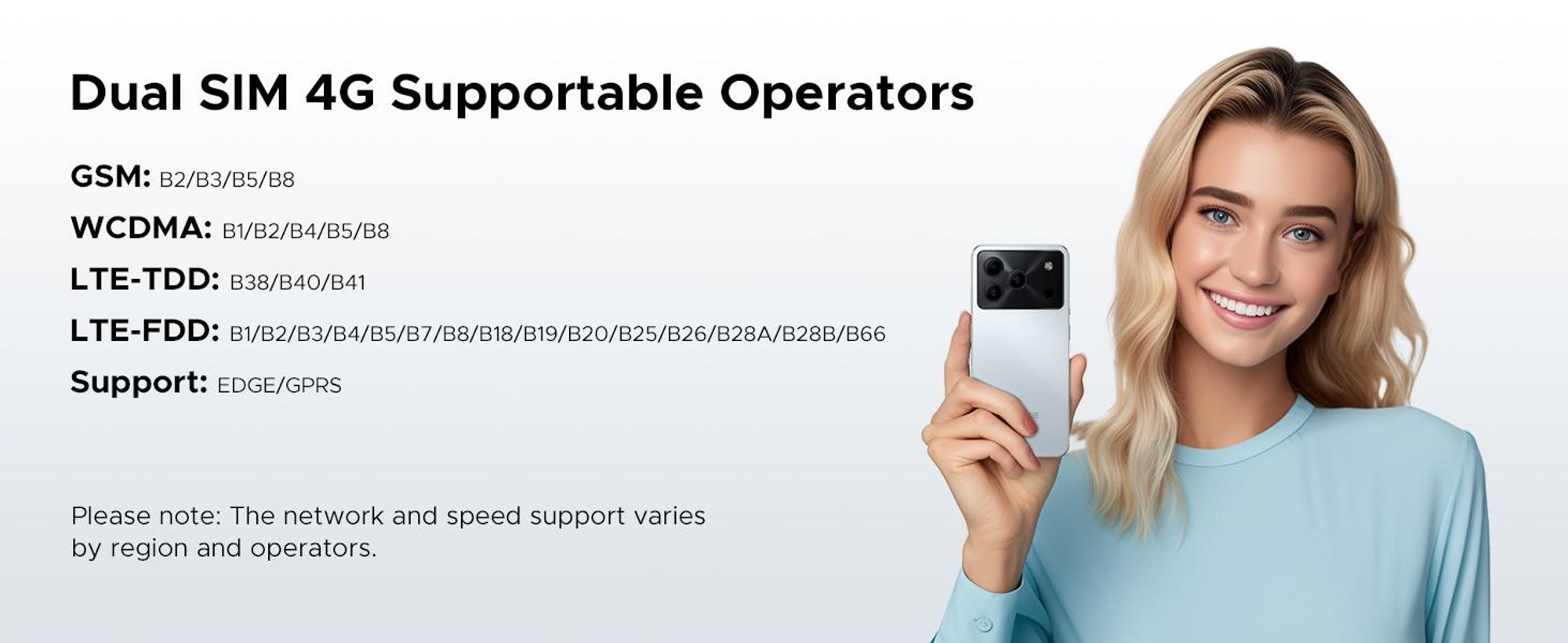 DOOGEE Note 56, chytrý telefon, Android 16, 6,56" displej s obnovovací frekvencí 90 Hz, rozlišení HD+, baterie 6150 mAh, 24 GB RAM + 64 GB interní paměti, podpora 4G, dual SIM, 8MP fotoaparát, rozpoznávání obličeje, podpora OTG, bez smlouvy