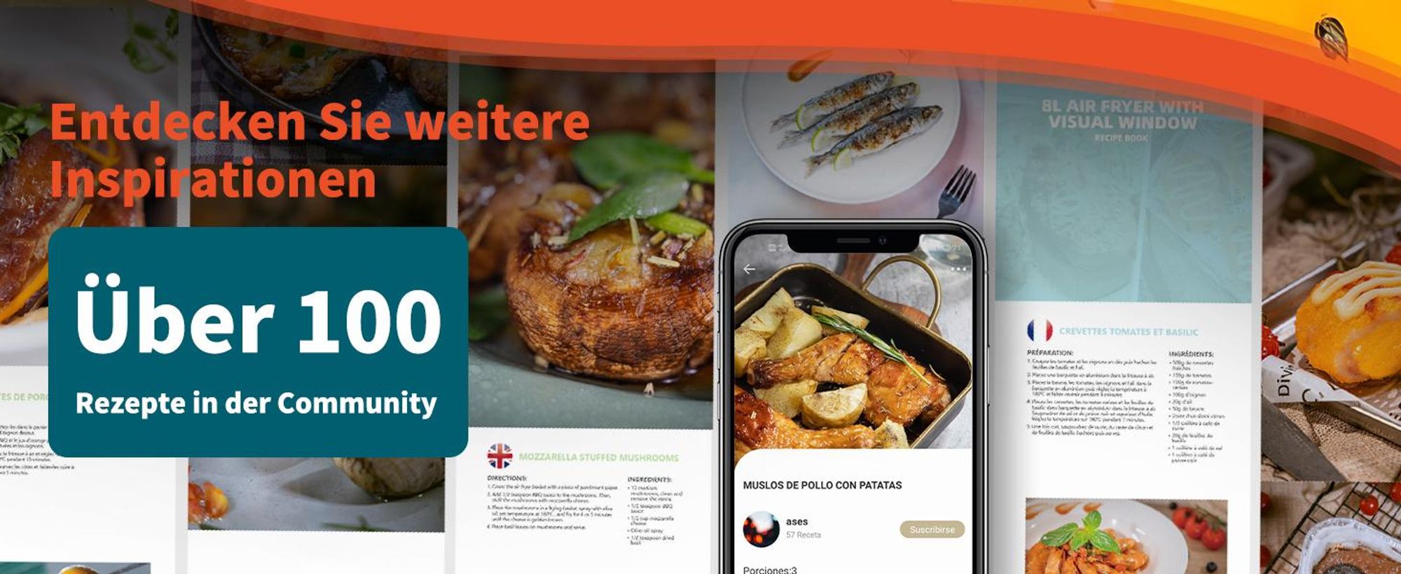Aigostar - 4L Heißluftfritteuse mit 1500 W und schneller Luftzirkulation, Airfryer für den Hausgebrauch , 30-Minuten-Timer, einstellbare Temperatur