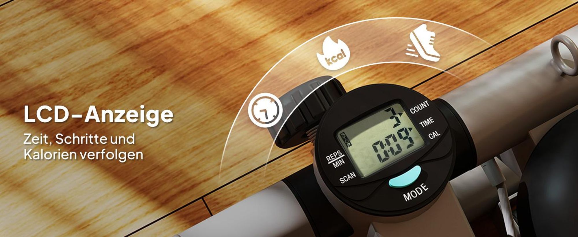 SPORTNOW 2 in 1 Mini-Stepper für Zuhause mit Power Ropes, Up-Down Stepper