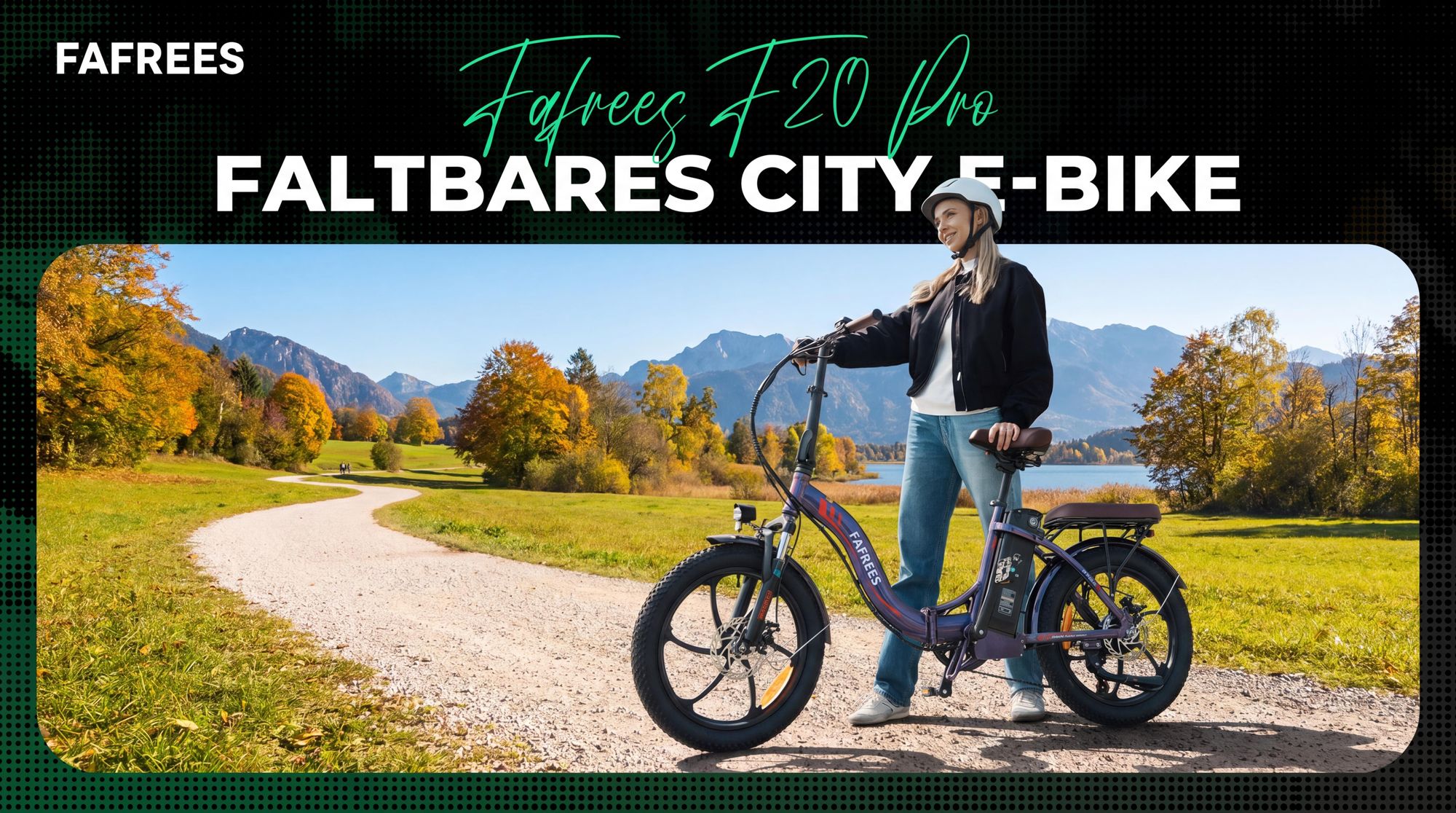 E-bike klapprad Rostfreie Aluminiumlegierung 36 V 20 Ah 720 Wh bis zu 120 -150 km Wasserdicht IPX5 20 zoll 7 Gang, Blau