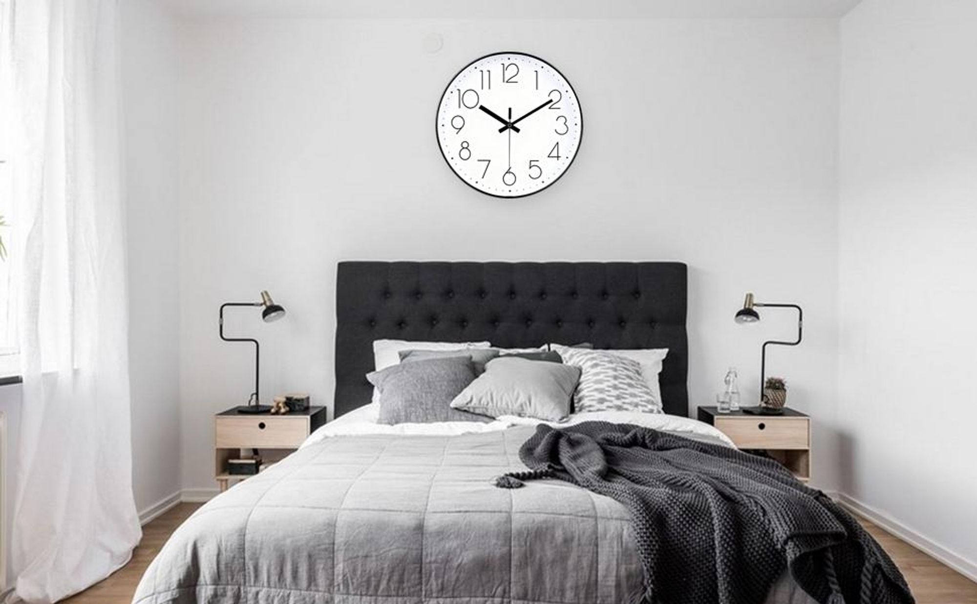 Wanduhr, Wanduhren, Küchenuhr, 3D Ziffern 30cm Lautlos Wanduhr, Ohne Tickgeräusche, für Wohnzimmer Büro Küche