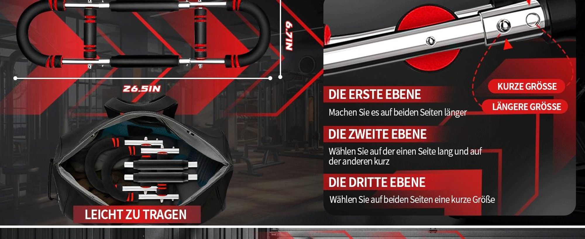 Twister Armtrainer, Brusttrainer, Brust Trainingsgerät, Arm Brustmuskel Trainingsgeräte, Trizeps-Krafttraining, 60-110LB Verstellbares