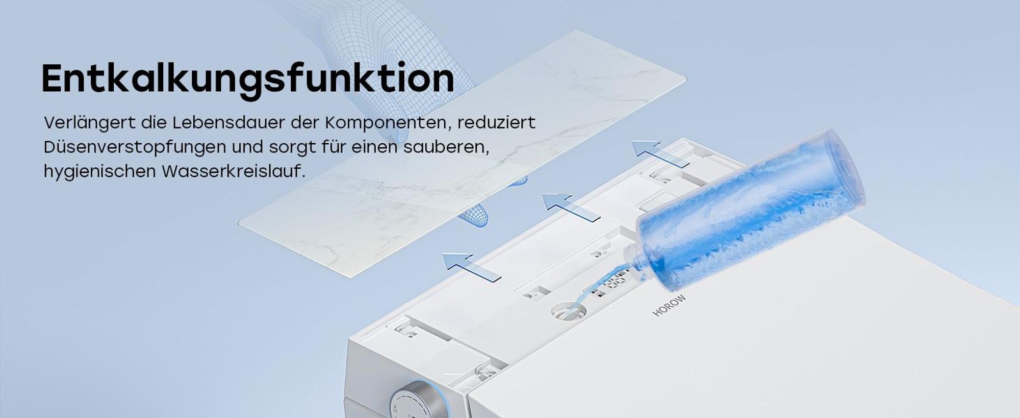 Intelligente Wand WC mit Entkalkungsfunktion