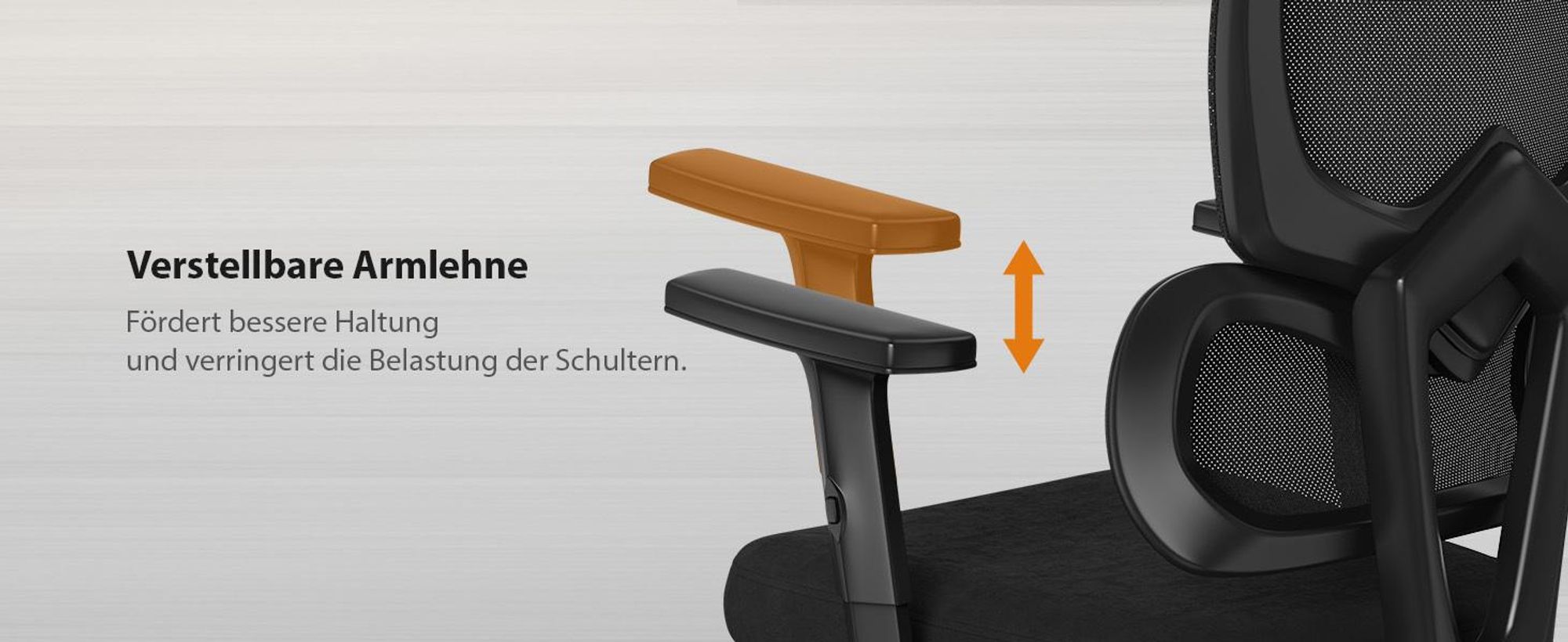 SENSE7 VENO Ergonomischer Bürostuhl - Schreibtischstuhl Schwarz Geteilte Rückenlehne Kopfstütze Netzrücken Gummirollen Homeoffice Chefsessel 120 kg
