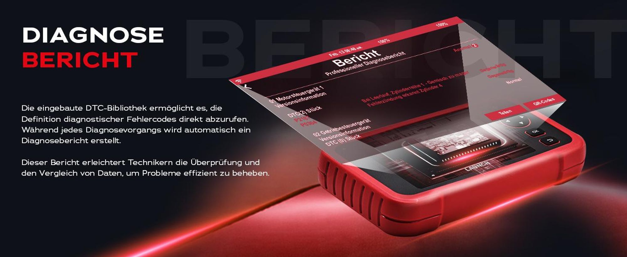 LAUNCH Europe CRP 129 EVO+ V3 OBD2 Diagnosegerät Auto, 4-Systeme Motor/ABS/SRS/Getriebe, 13 Servicefunktionen, Android, WLAN 2.4&5 GHz, CAN FD & DoIP
