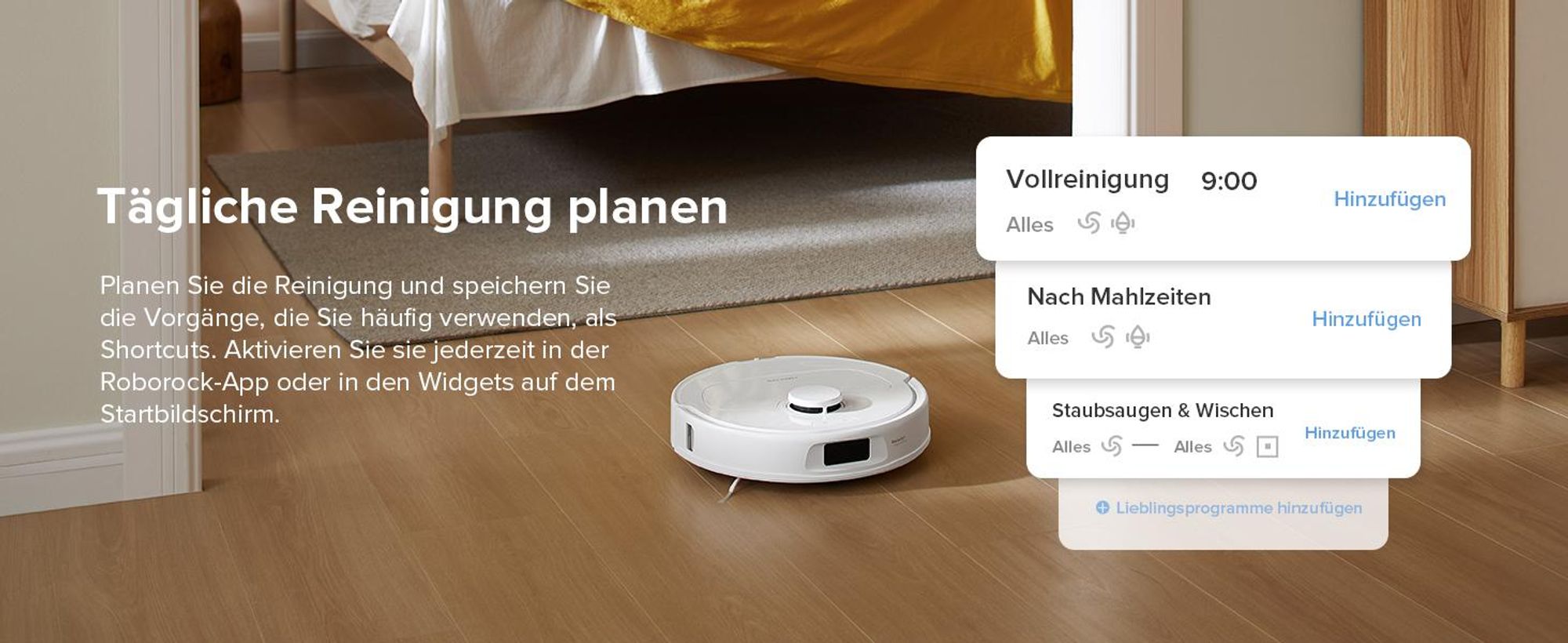 Roborock QV 35A Staubsauger Roboter 8.000pa(Upgrade von Qrevo/Qrevo Plus),Anti-Verfilzungs-Seitenbürste, PreciSense LiDAR, All-in-One Dock, Weiß
