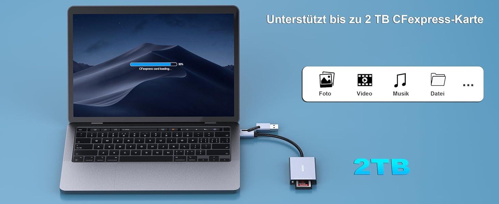 BENFEI Kartenlesegeräte CFexpress Typ B Kartenleser USB 3.2 10Gbps