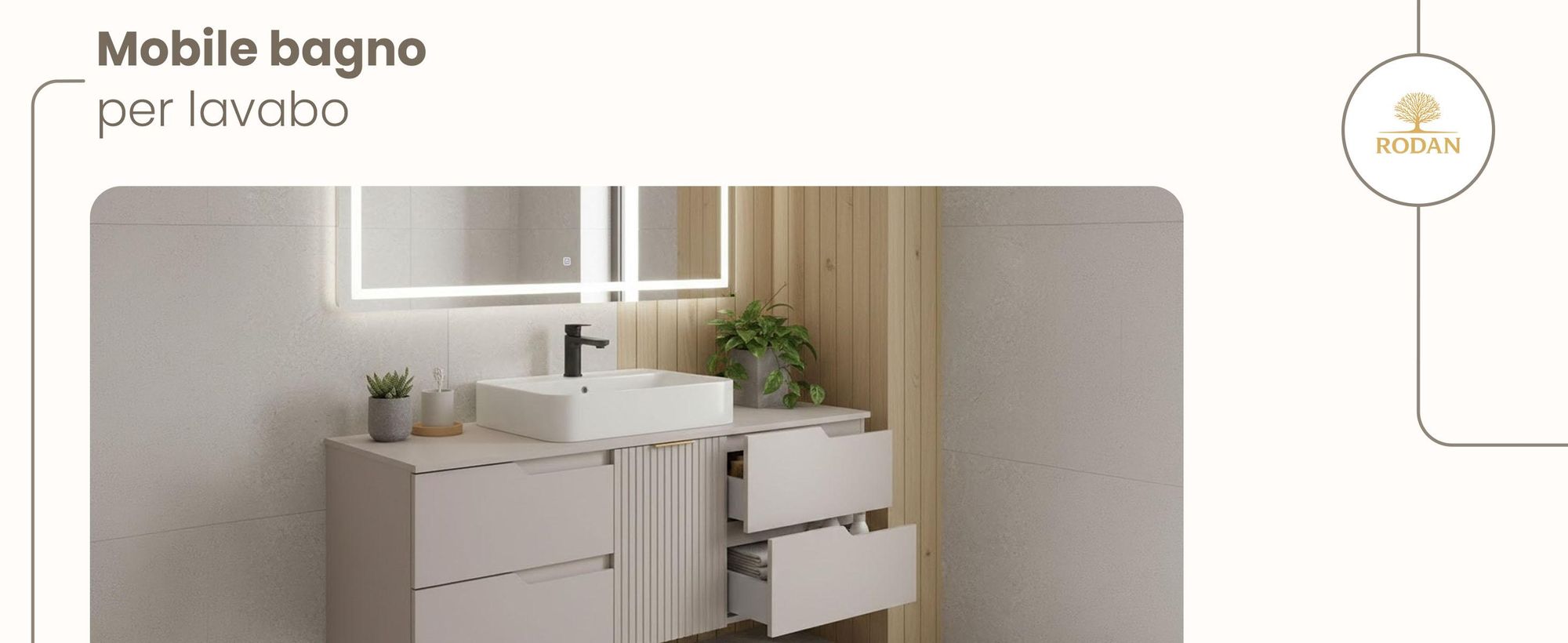 RODAN, mobile bagno, mobile sotto lavabo, mobile bagno moderno, mobili per il bagno