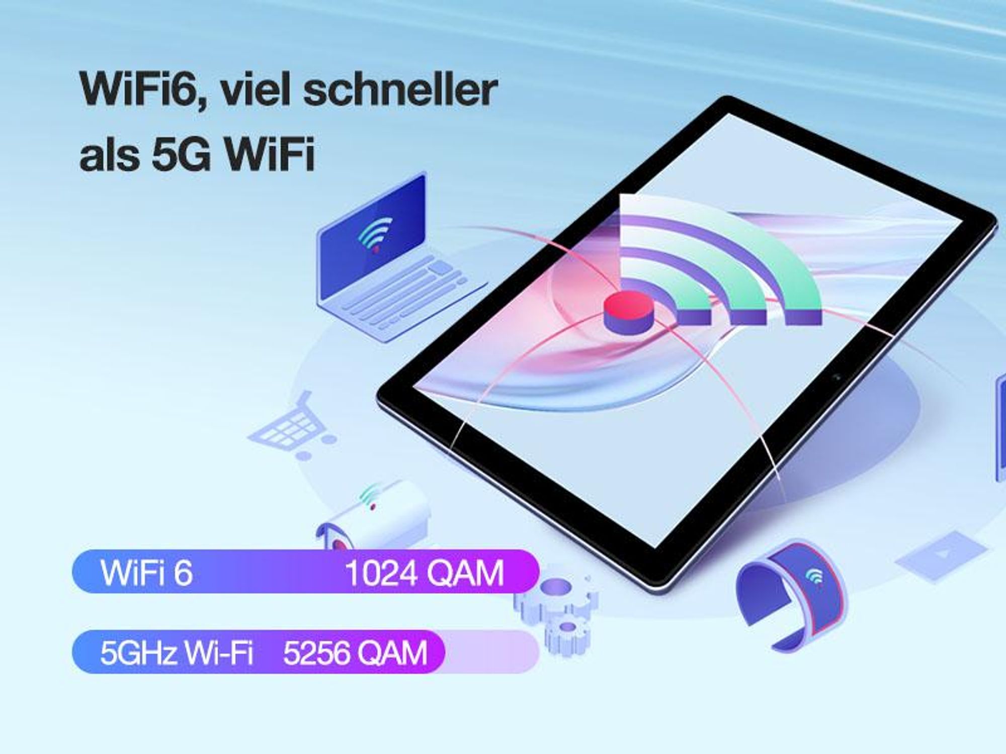DOOGEE U10 - Tablet Android 15, 10,1 Zoll, 9GB(4+5)RAM+128GB (bis 1TB erweiterbar), WiFi 6