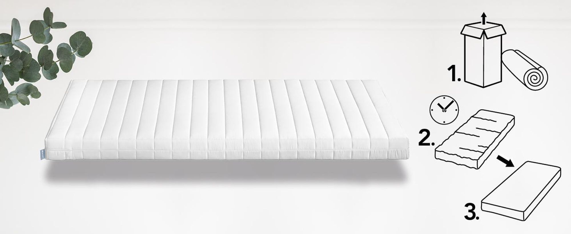 Matelas en mousse froide à élasticité ponctuelle | 120 x 200 cm | 11cm | H4 | XDREAM Pure