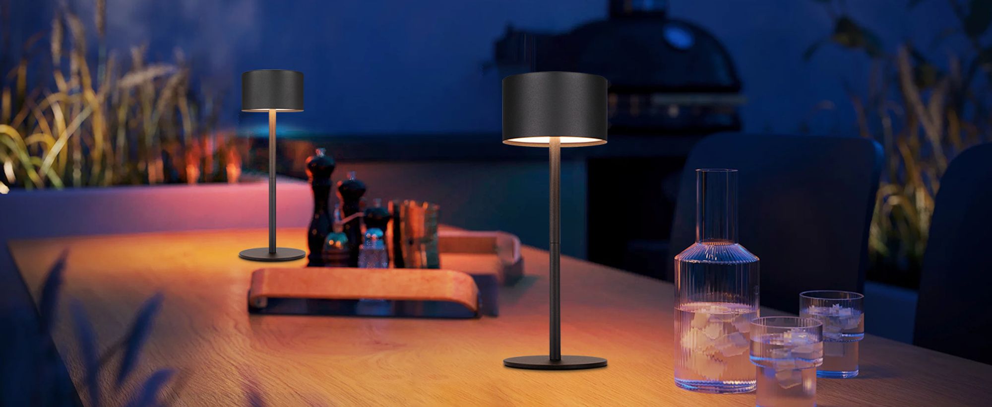 ZMH 2ER LED nachttischlampe Schwarz Tischlampe Touch Dimmbar Akku Tischleuchte Kabellos mit 3 Farbtemperaturen Höhenverstellbar USB Aufladbar
